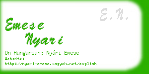 emese nyari business card