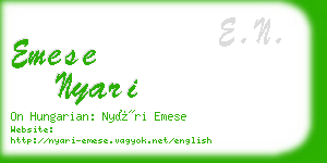emese nyari business card